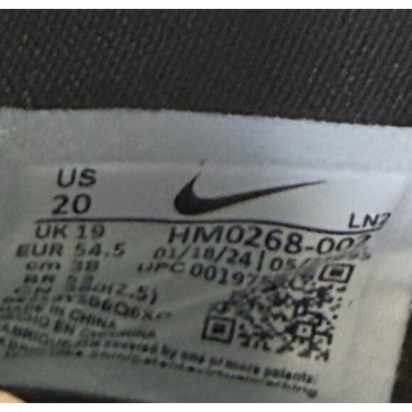 Nike GT Hustle 03 TB Promo Black White Basketball Shoes HM0268-002 Mens Size 20 - Picture 5 of 5